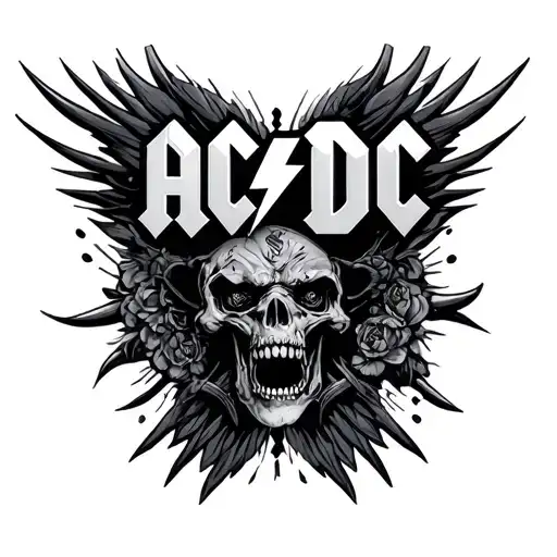 AC/DC tattoo design idea