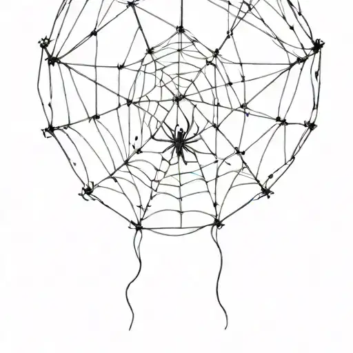 cobwebs, prison tattoo design idea