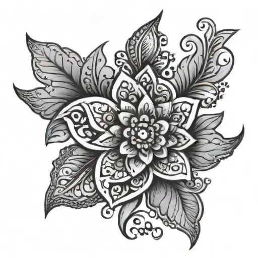 henna design tattoo design idea