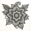 henna design tattoo design idea