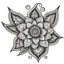 henna design tattoo design idea