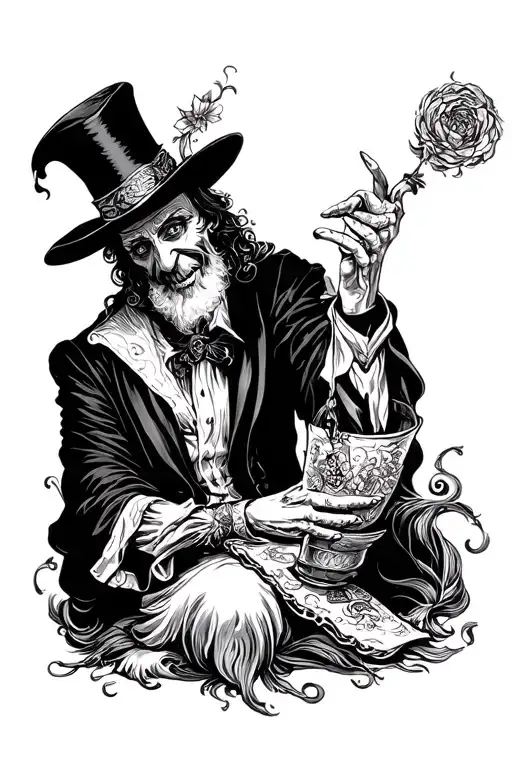 magician tattoo design idea