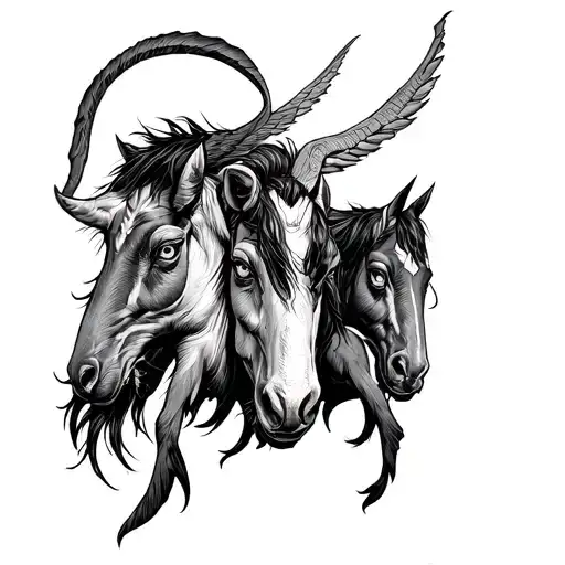 book of revelations Four horsemen lamb 7 eyes tattoo design idea