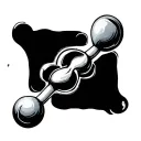 Caffeine Molecule tattoo design idea