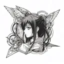 steins gate anime tattoo design idea