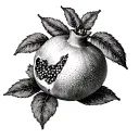 Pomegranate tattoo design idea