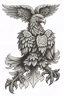 polish eagle with christian tattoos tattoo design idea