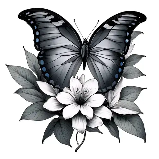 Morpho tattoo design idea