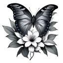 Morpho tattoo design idea