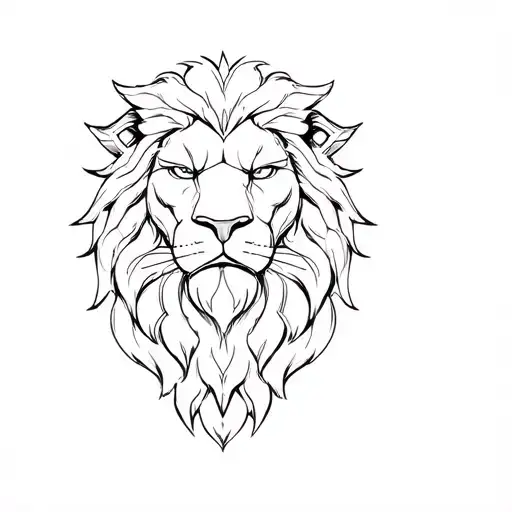 Hercules Lion head tattoo design idea