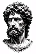 Stoicism virtues marcus aurelius tattoo design idea