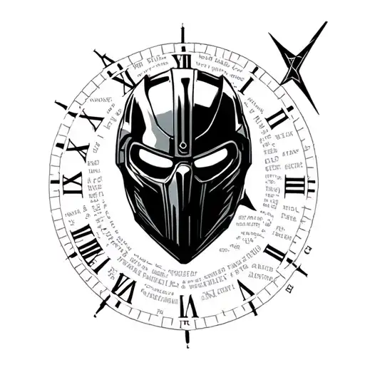 MF DOOM & LYRICS "Living off borrowed time the clock ticks faster" make it creative but simple and subtle  tattoo design idea