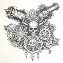 Adeptus Mechanicus Warhammer Inspired Tattoo tattoo design idea