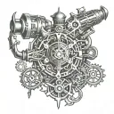 Adeptus Mechanicus Warhammer Inspired Tattoo tattoo design idea