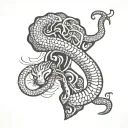 africa and king  cobra  tattoo design idea