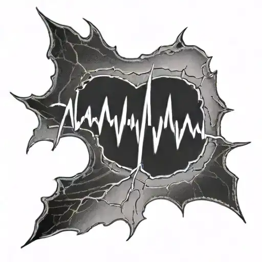  An EKG line comes out from a needle and there are stiches next to it tattoo for forearm tattoo design idea