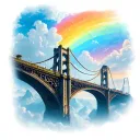 Rainbow Bridge to heaven tattoo design idea