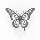 monarch butterfly tattoo design idea