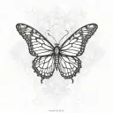 monarch butterfly tattoo design idea