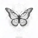 monarch butterfly tattoo design idea