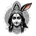 Hare Krishna tattoo design idea