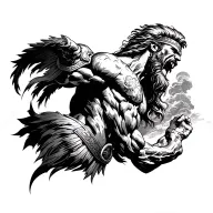 Titan Atlas Bearing the Sky Greek Warrior tattoo design idea