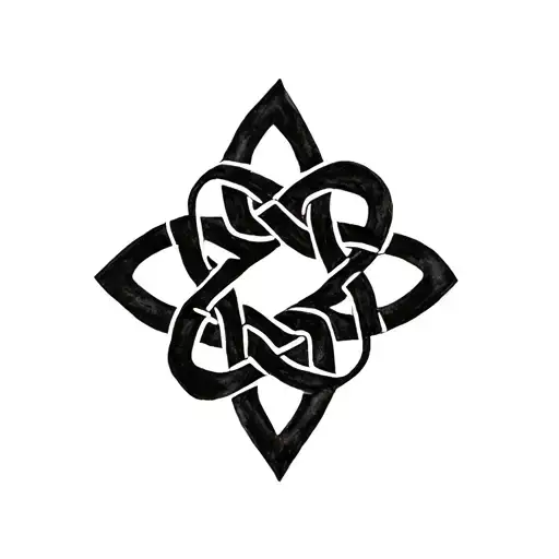 witch knot celtic tattoo design idea