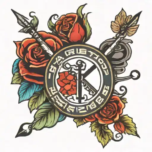 type 1 diabetic medic alert symbol with word tattoo design idea