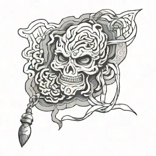 omamori charm tattoo design idea