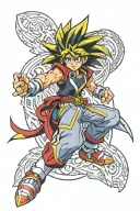 Beyblade Ryuga tattoo design idea