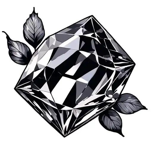 Birthstone tattoo design idea