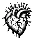 broken heart that regenerates tattoo design idea