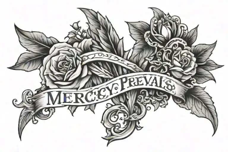 My Mercy Prevails over my Wrath tattoo design idea