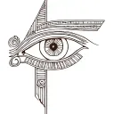 egyptian eye of horus tattoo design idea