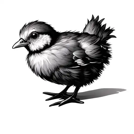 chick tattoo design idea