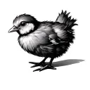 chick tattoo design idea
