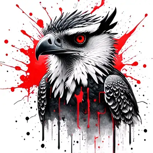 harpy eagle tattoo design idea