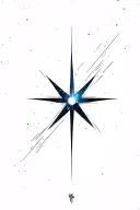 mass effect normandy in nebula star tattoo design idea