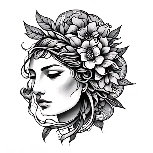 A tattoo design that embodies your theme of wealth, positivity, and self-empowerment could be a unique blend of symbolis tattoo design idea