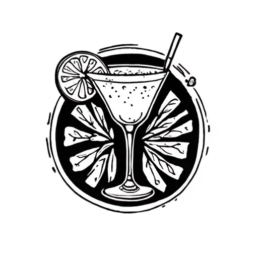 Margarita in Cholas Letters tattoo design idea