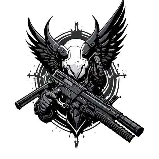 Helldivers 2 tattoo design idea