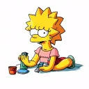 Lisa Simpson tattoo design idea