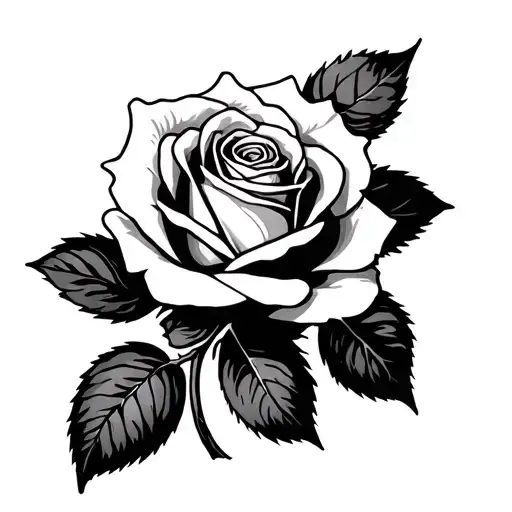 Rose Bid tattoo design idea