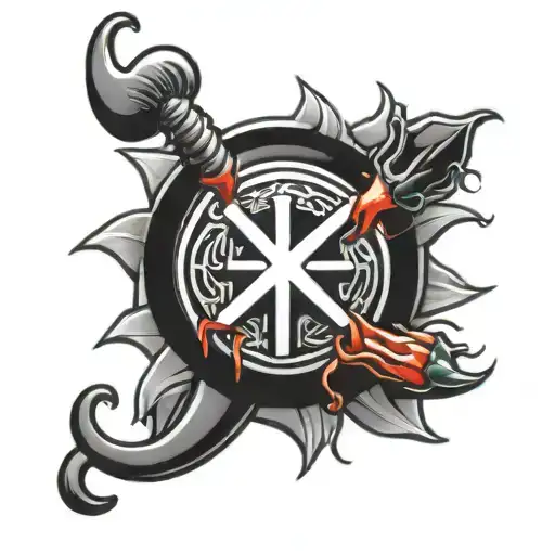red hot chili peppers tattoo design idea