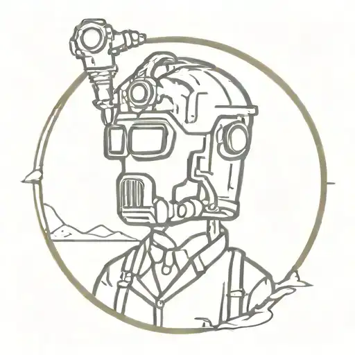 fallout inspired tattoo comic book style tattoo design idea