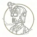 fallout inspired tattoo comic book style tattoo design idea