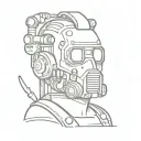 fallout inspired tattoo comic book style tattoo design idea