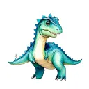 baby dinosaur disney style tattoo tattoo design idea