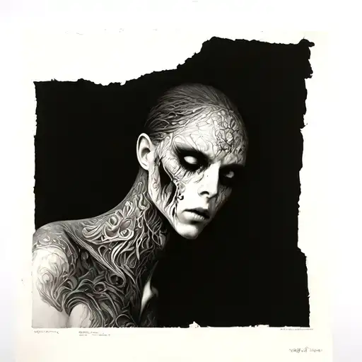 zdzislaw beksinski hell tattoo design idea