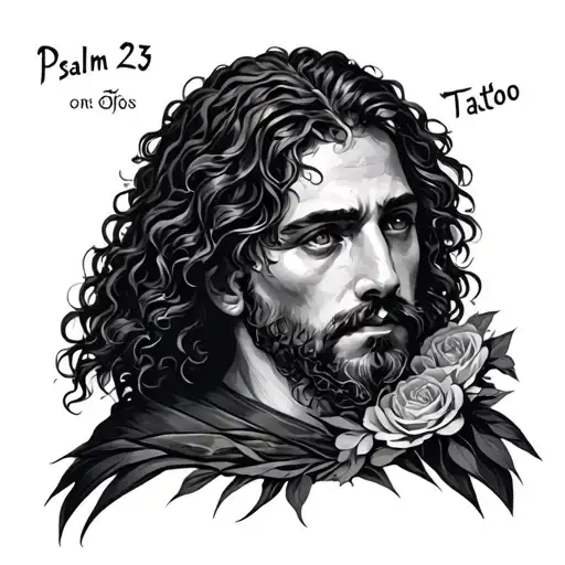 Psalm 23 tattoo design idea